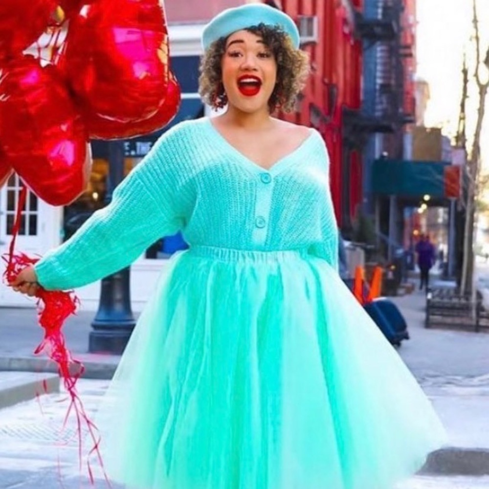 NWT - Midi Mint Tulle Tutu Skirt - Picture 5 of 14